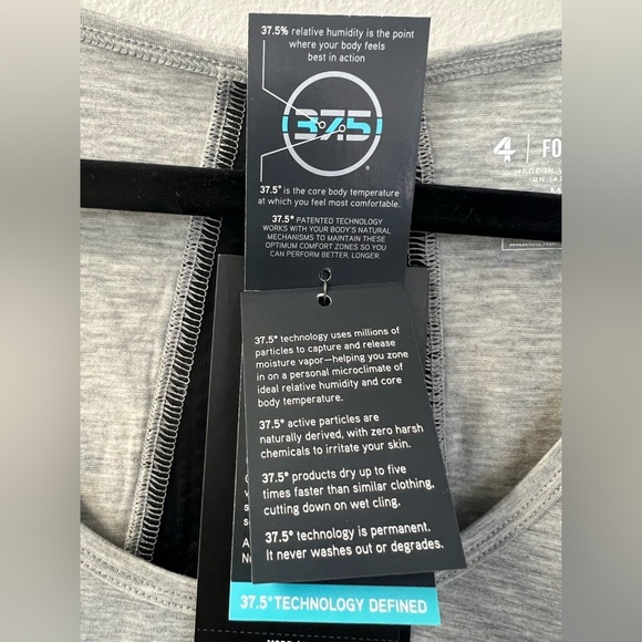 Fourlaps Surge Sleeveless Tank Top In Heather Grey - Medium NWT - Picture 8 of 13